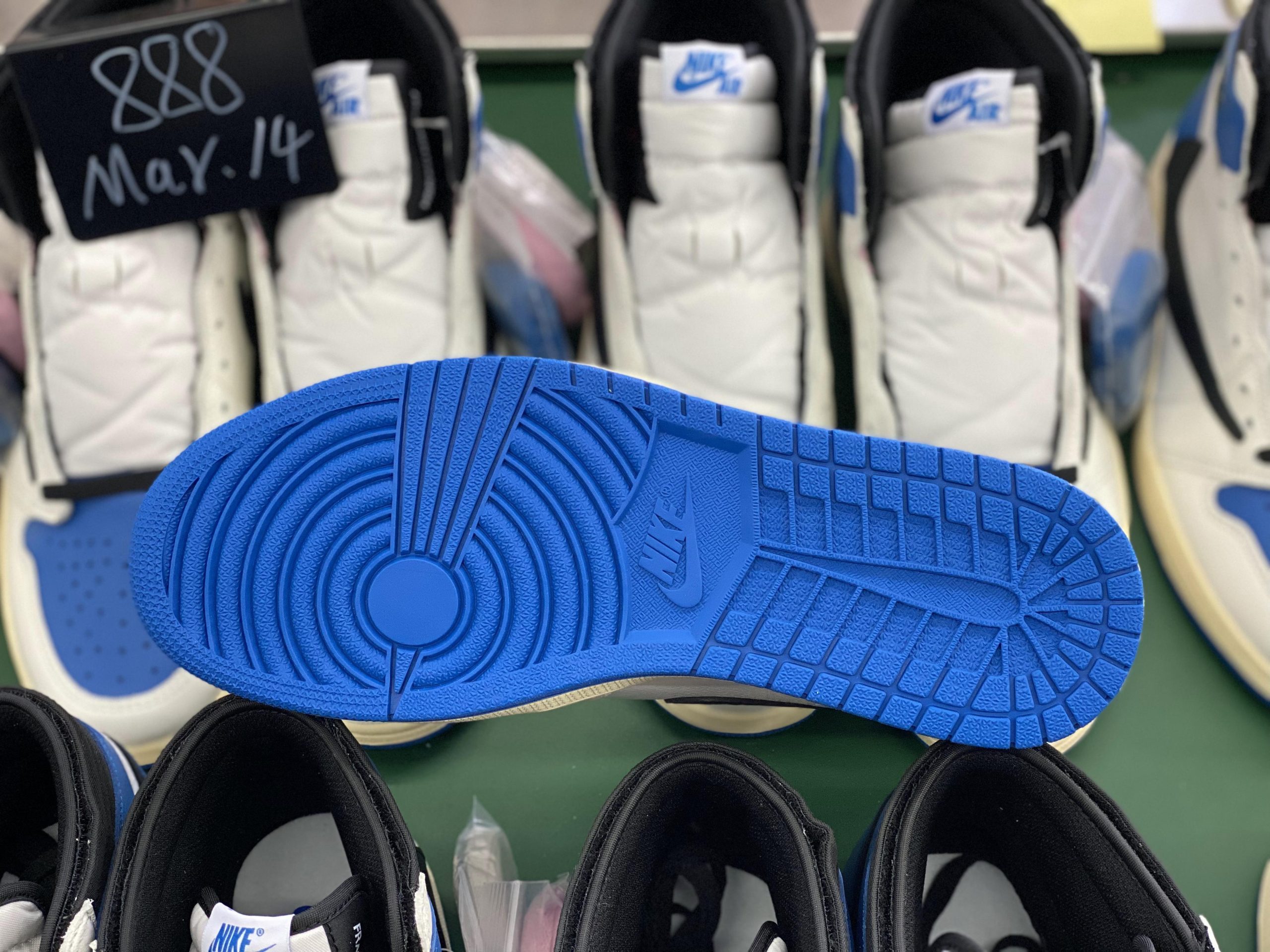 Jordan 1 High OG SP Fragment X Travis Scott Blue