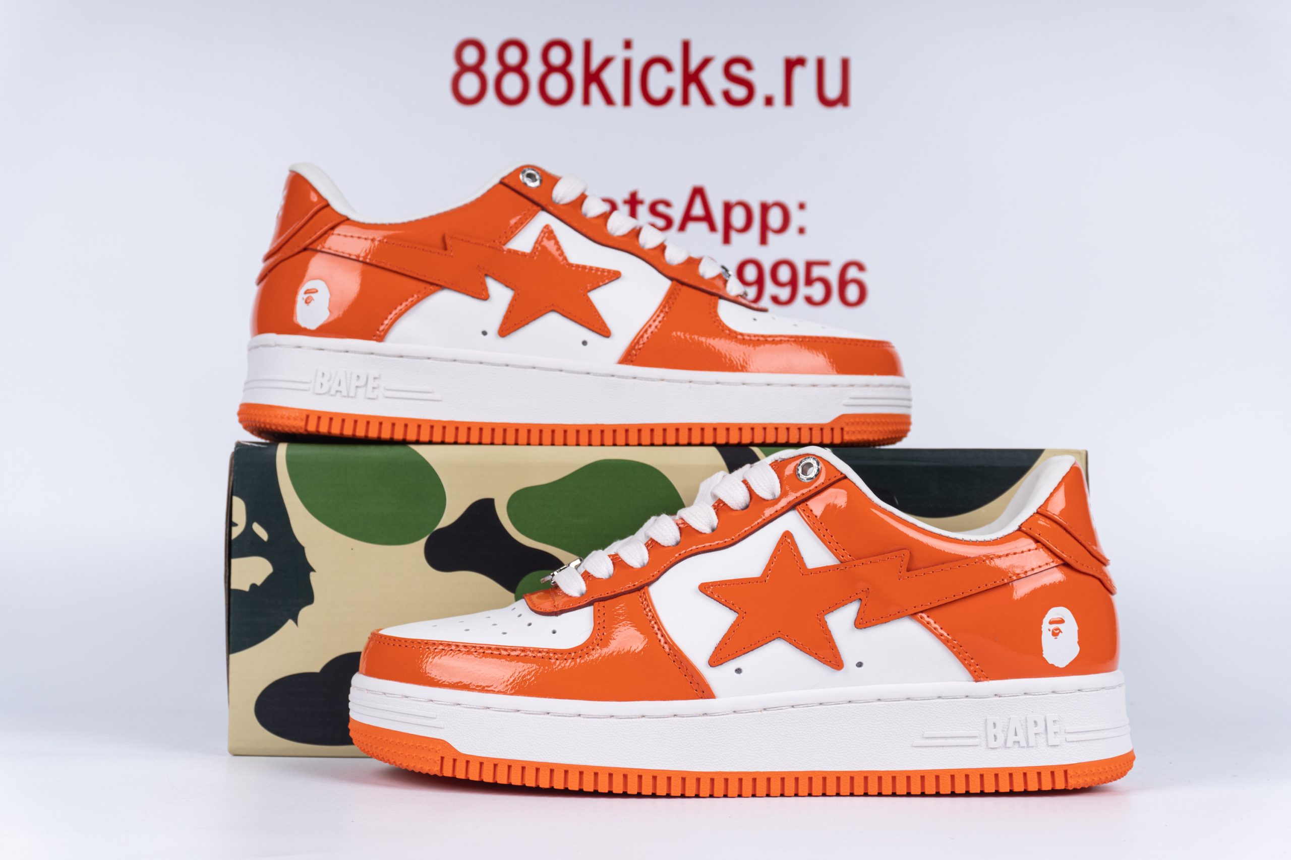 A Bathing Ape Bape Sta Low Orange