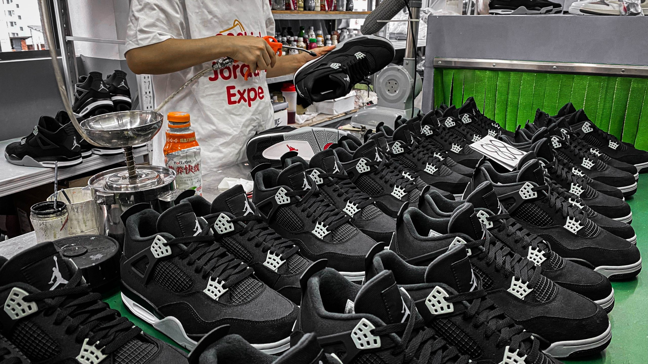 Jordan 4 Retro SE Black Canvas