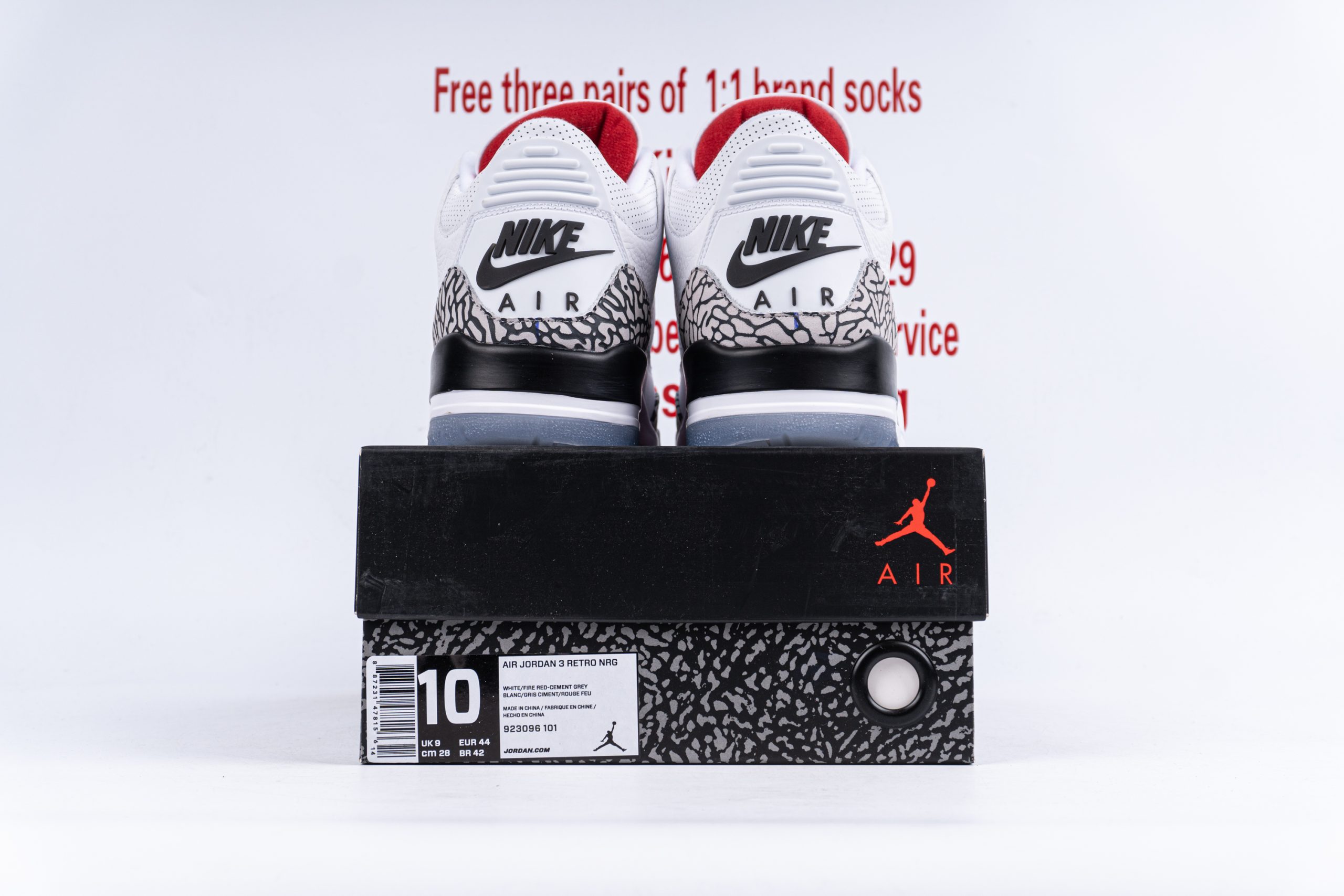 Jordan 3 Retro Free Throw Line White Cement