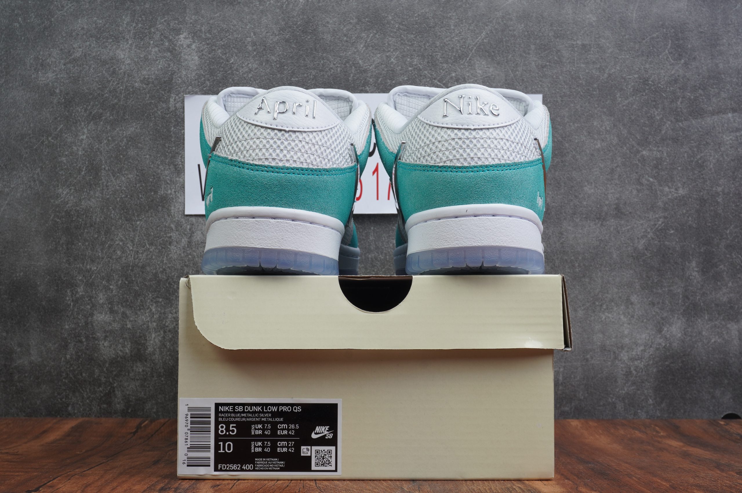 APRIL Skateboards X NIKE DUNK SB White and Multi-color