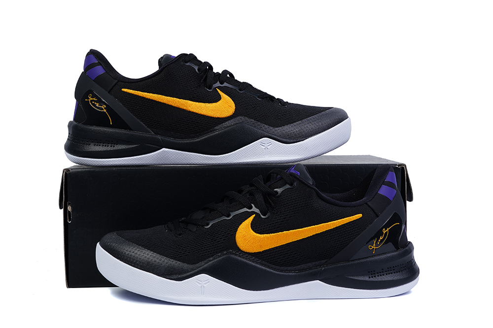 Nike Kobe 8 Protro Lakers Away Basketball Shoes Mens 15 Black Purple Gold